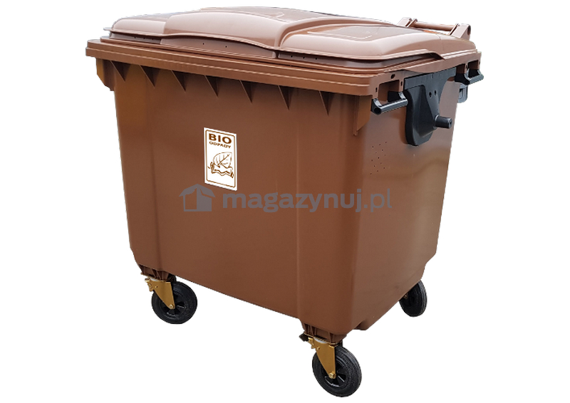 Pojemnik do segregacji odpadów BIO na kółkach (pojemność 1100 l)